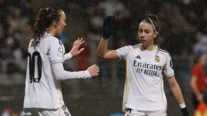Caroline Weir celebra su gol en la Womens Champions League con Athenea 