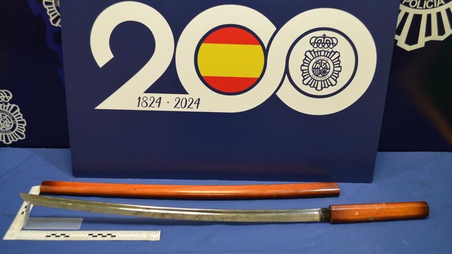 Detenido en Valladolid por tentativa de homicidio sobre un varón al que hirió con una katana