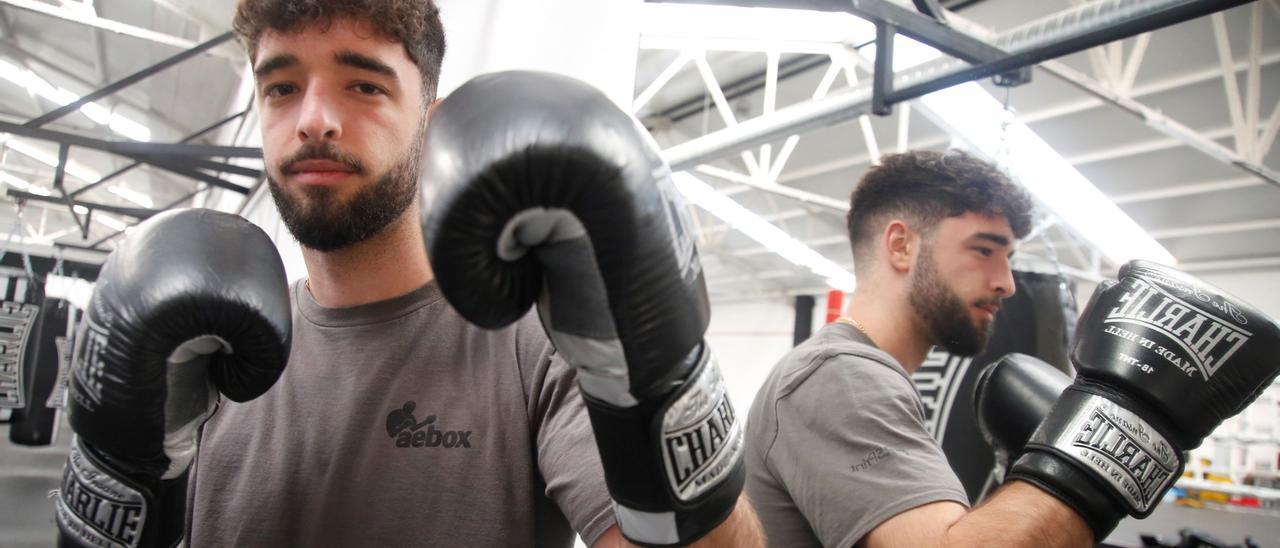 José Luis Navarro &#039;El Cazador&#039; Jr. en el gimnasio del polígono Chinales.