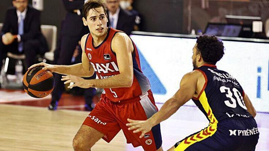 Guillem Jou en un partit contra l&#039;Andorra