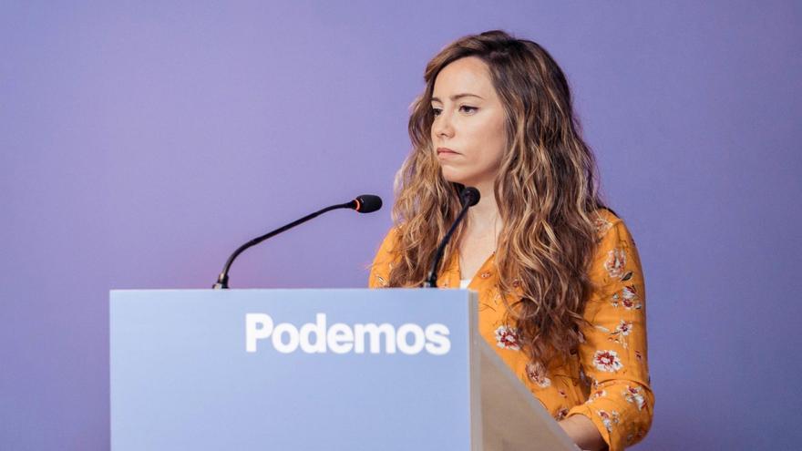 La coportavoz de Podemos y líder de la formación en la C.Valenciana, María Teresa Pérez,