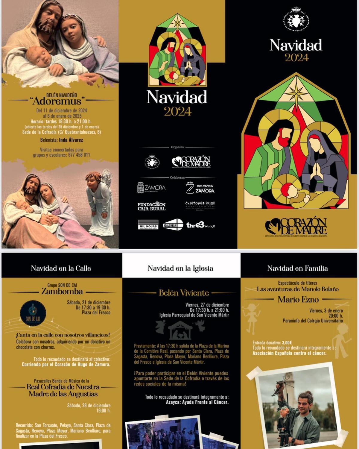 Programa de las actividades navideñas de Nuestra Madre.