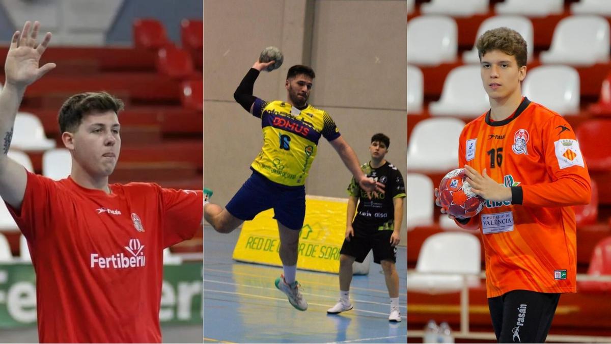 Los jugadores Mario Rodríguez, Joaquín Lora y Dani Martínez