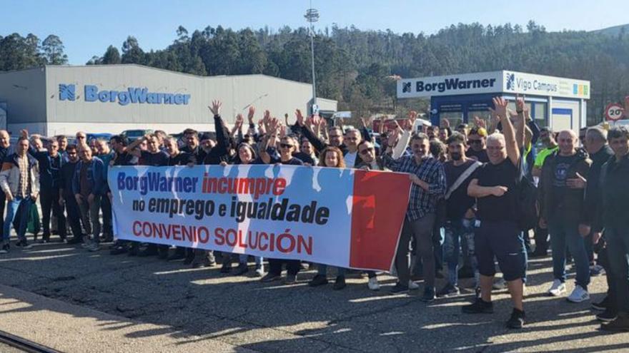 La plantilla de BorgWarner se moviliza en Zamáns