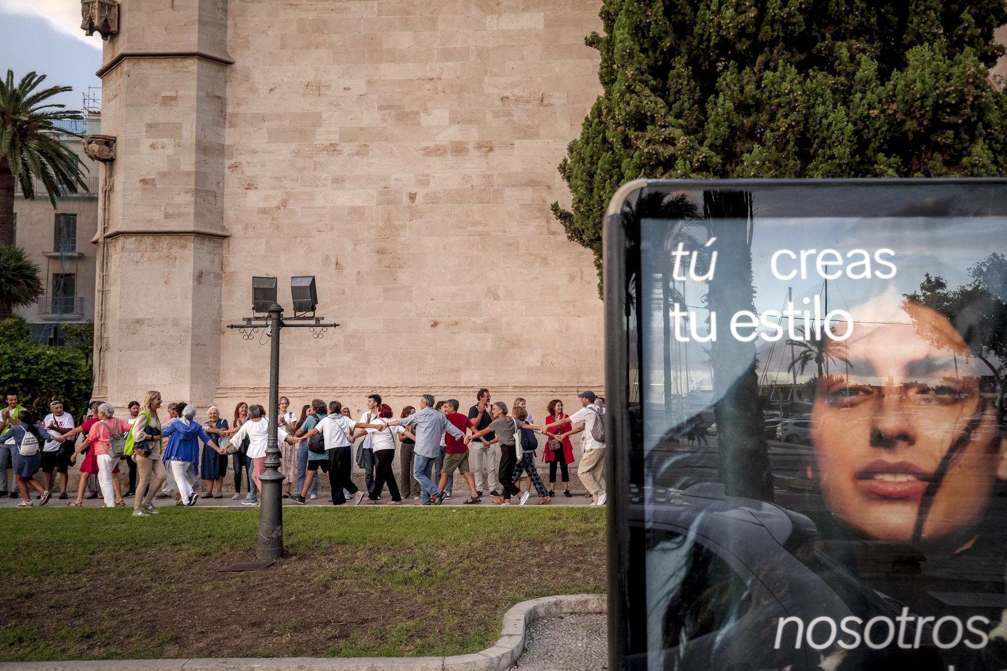 Demonstration gegen Massentourismus auf Mallorca