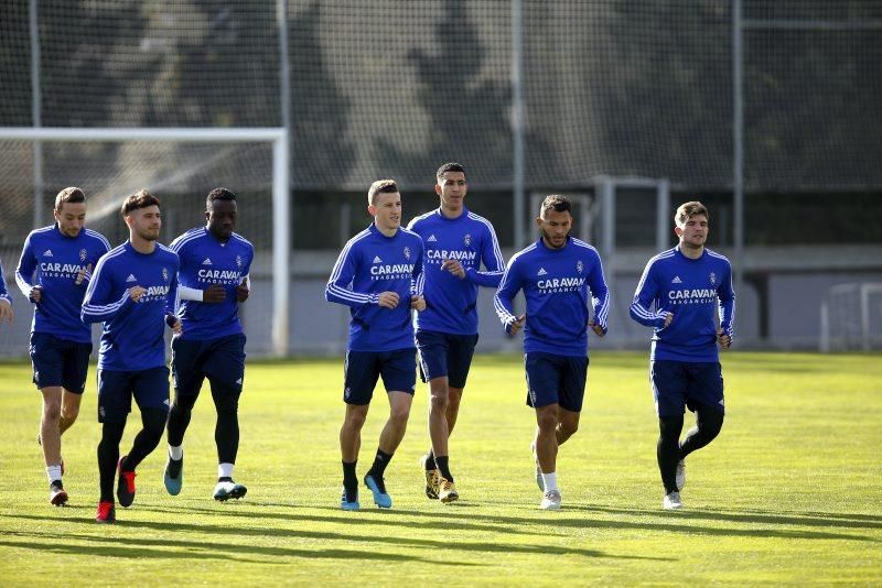 Entrenamiento del Real Zaragoza el 30 de enero