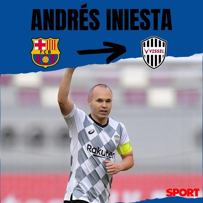 Andrés Iniesta dejó el Barça como leyenda para ir a vivir la experiencia en Japón de la mano del Vissel Kobe