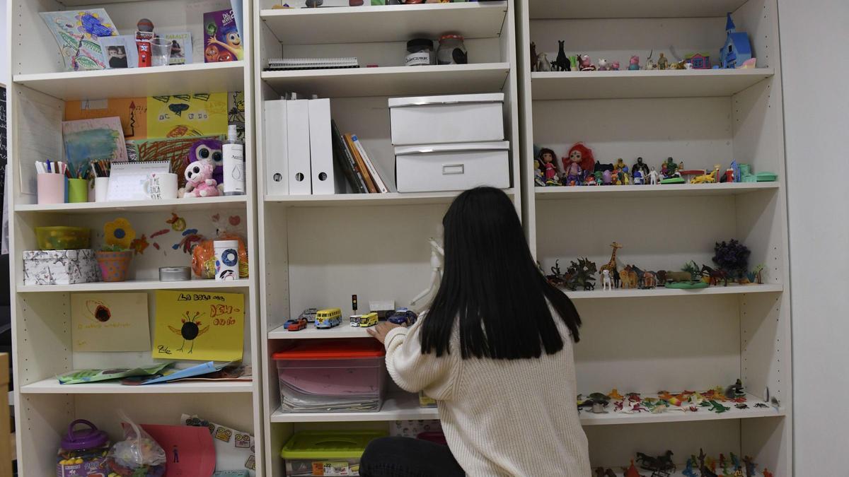 Dependencias del servicio para hijos de víctimas de violencia de género, en el centro de Murcia.