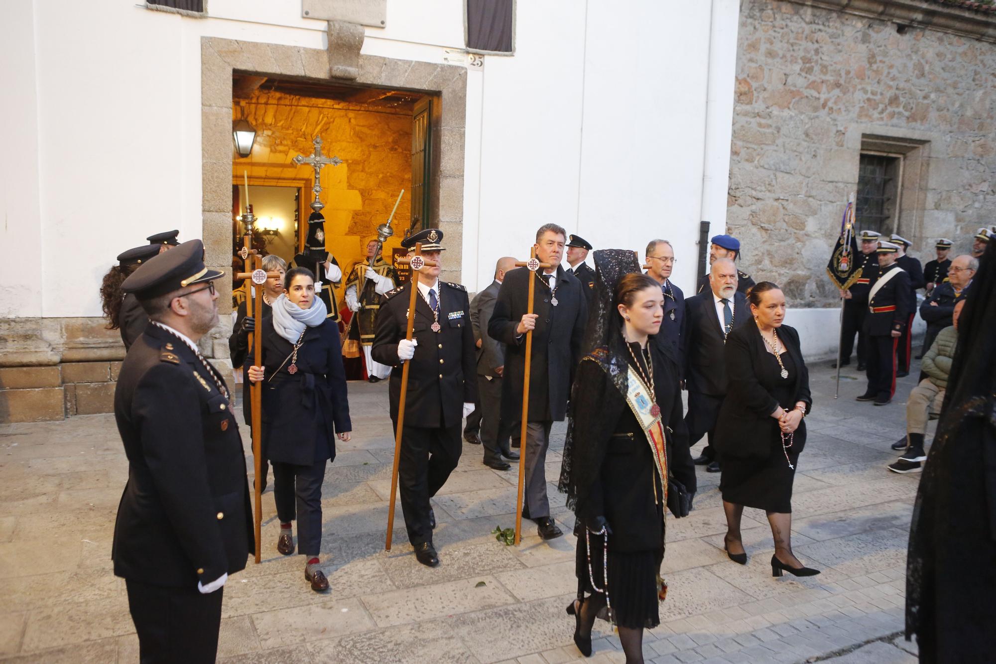 Semana Santa A Coruña: el Cristo del Buen Consuelo recorre la Ciudad Vieja