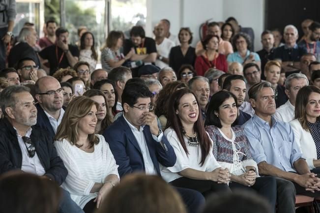 02/04/2017  POLÍTICA  mitin de Susana Díaz en la cascada para postularse como secretaria General del psc psoe celebrado en la cascada tenerife