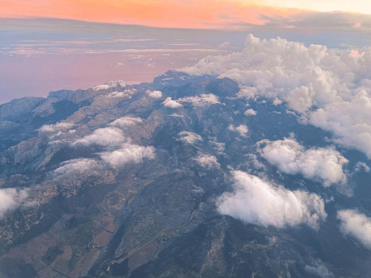 Serra de Tramuntana des d'un avió