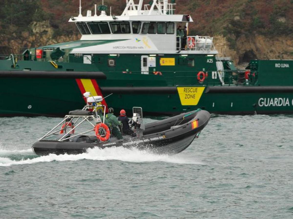 Pruebas realizadas a bordo de la patrullera “Río Luna”.