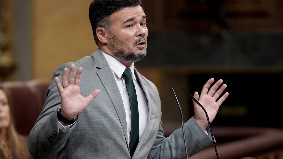 Gabriel Rufián. Comparecencia de Pedro Sánchez en el Congreso de los Diputados.