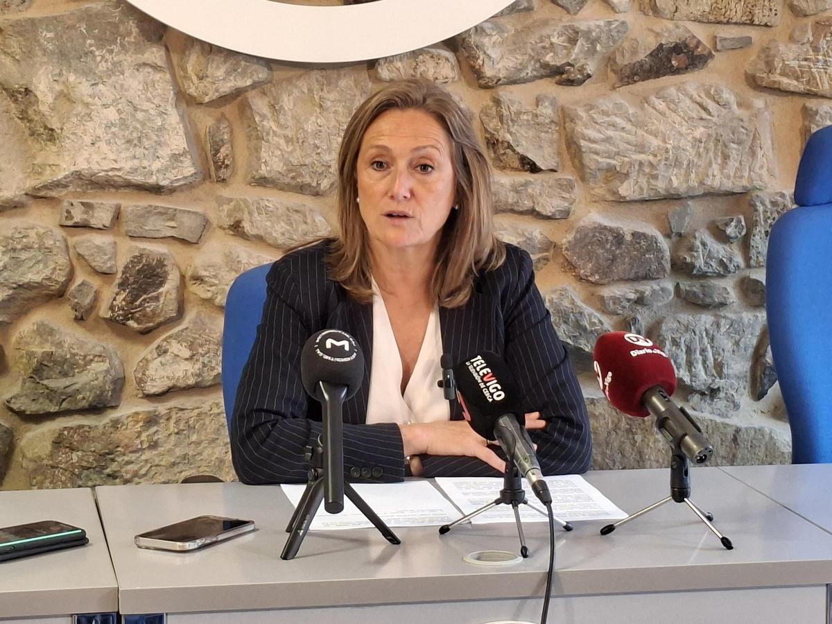 Luisa Sánchez, en rueda de prensa.