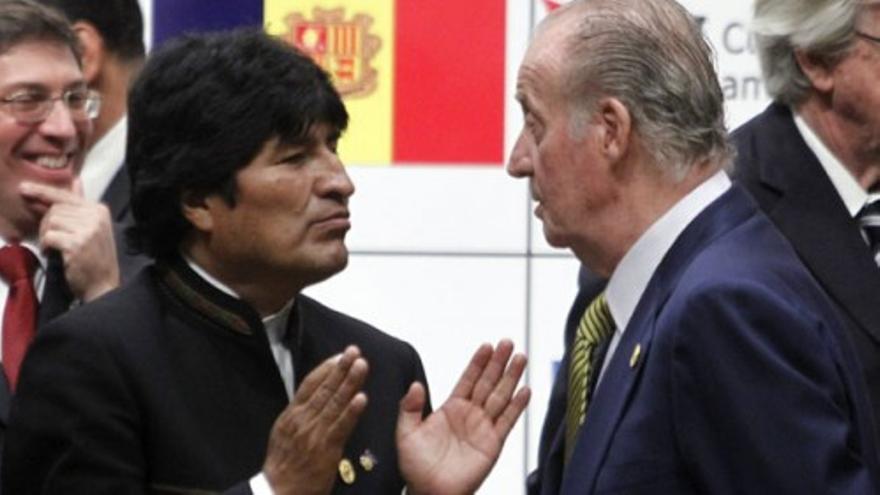 Evo Morales critica que Latinoamérica tenga que "rendir cuentas" al Rey