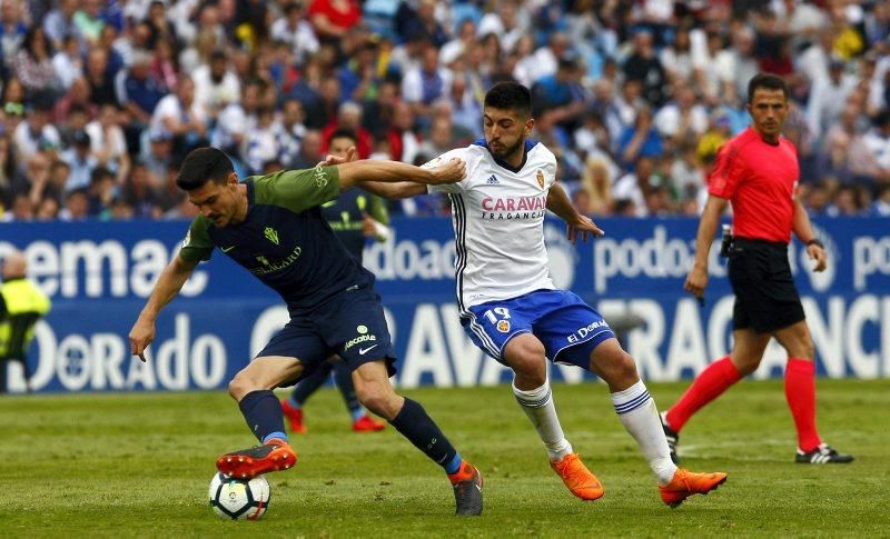 Sufrida victoria del Real Zaragoza contra el Sporting de Gijón