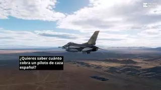 Este es el sueldo base de un piloto de caza español y el extra que recibe por cada misión