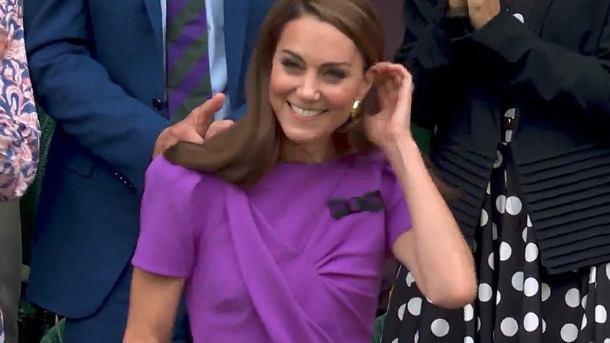 Kate Middleton deslumbra en la final de Wimbledon junto a la princesa Carlota en su esperada reaparición