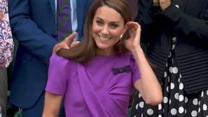Kate Middleton es recibida entre aplausos y ovaciones en su reaparición en Wimbledon