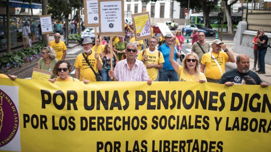 Manifestación de la Plataforma en Defensa de las Pensiones Públicas.