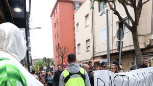 Una manifestació a Mataró acaba amb salutacions feixistes