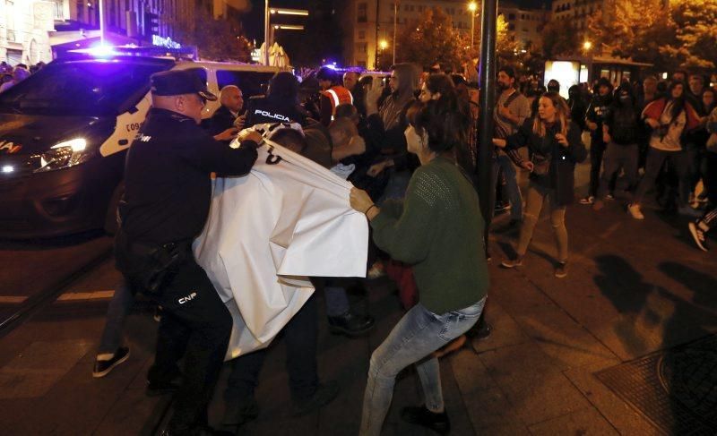 Manifestaciones en Plaza España por el 'procés'