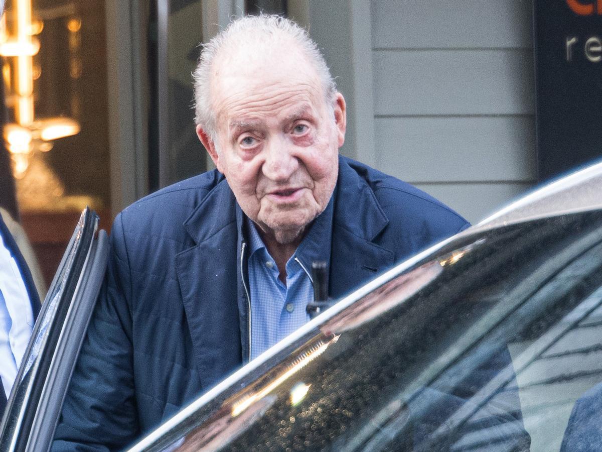 El Rey Juan Carlos durante su última visita en Sanxenxo