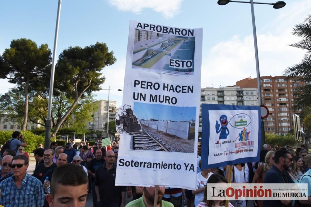 Manifestación por el Soterramiento en Murcia