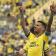 Jonathan Viera festeja su tanto ante el Ceuta.