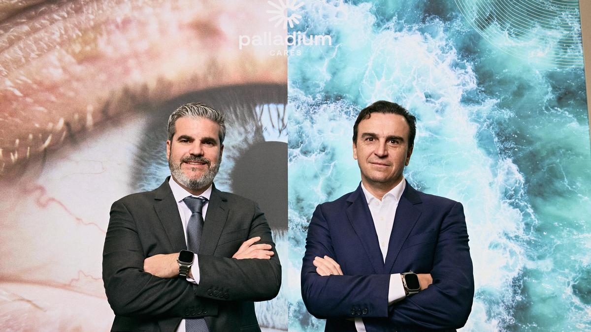 El CEO de Palladium, Jesús Sobrino, y el presidente, Abel Matutes.