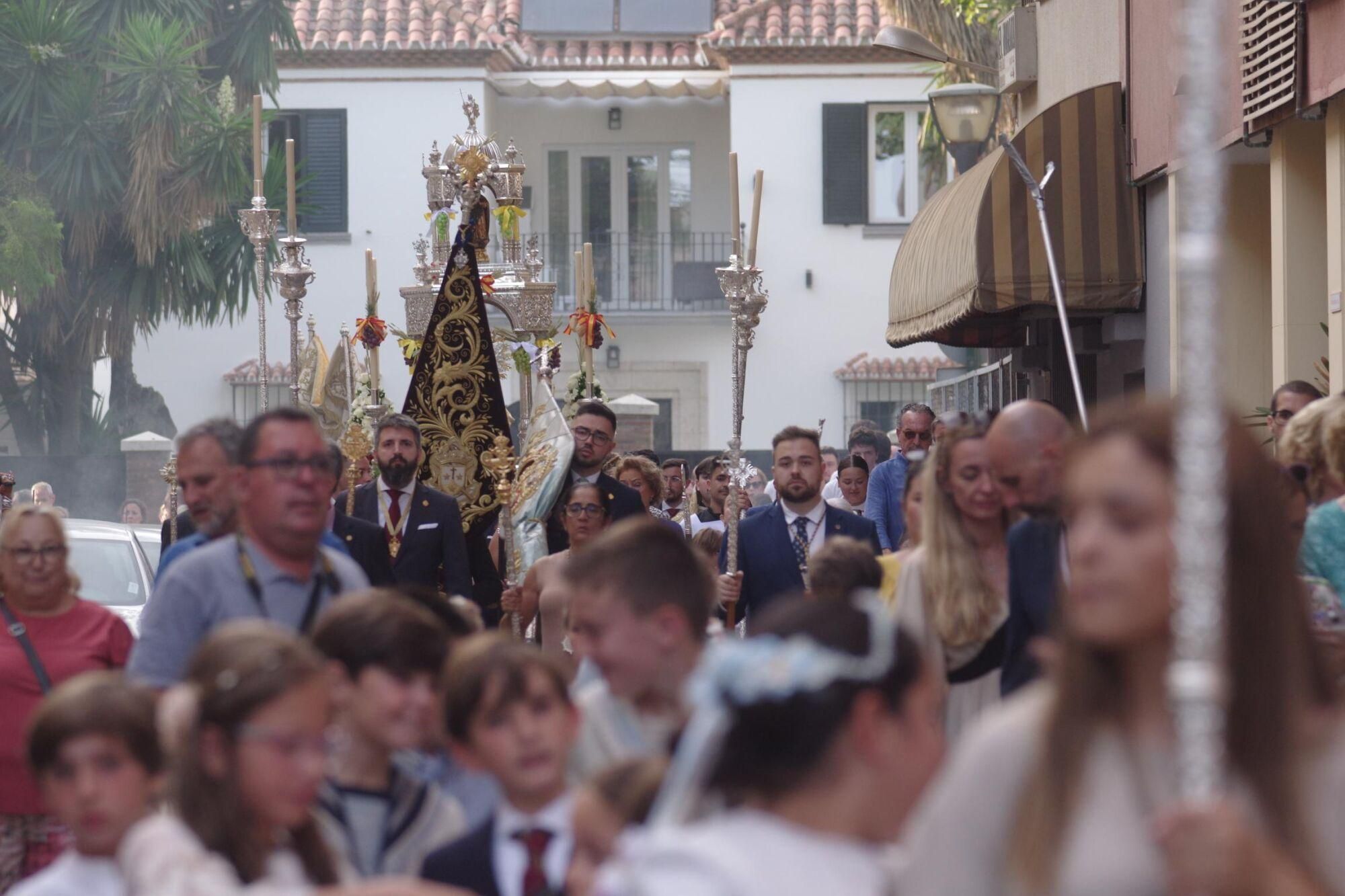 Imágenes de la procesión del Corpus, en Pedregalejo