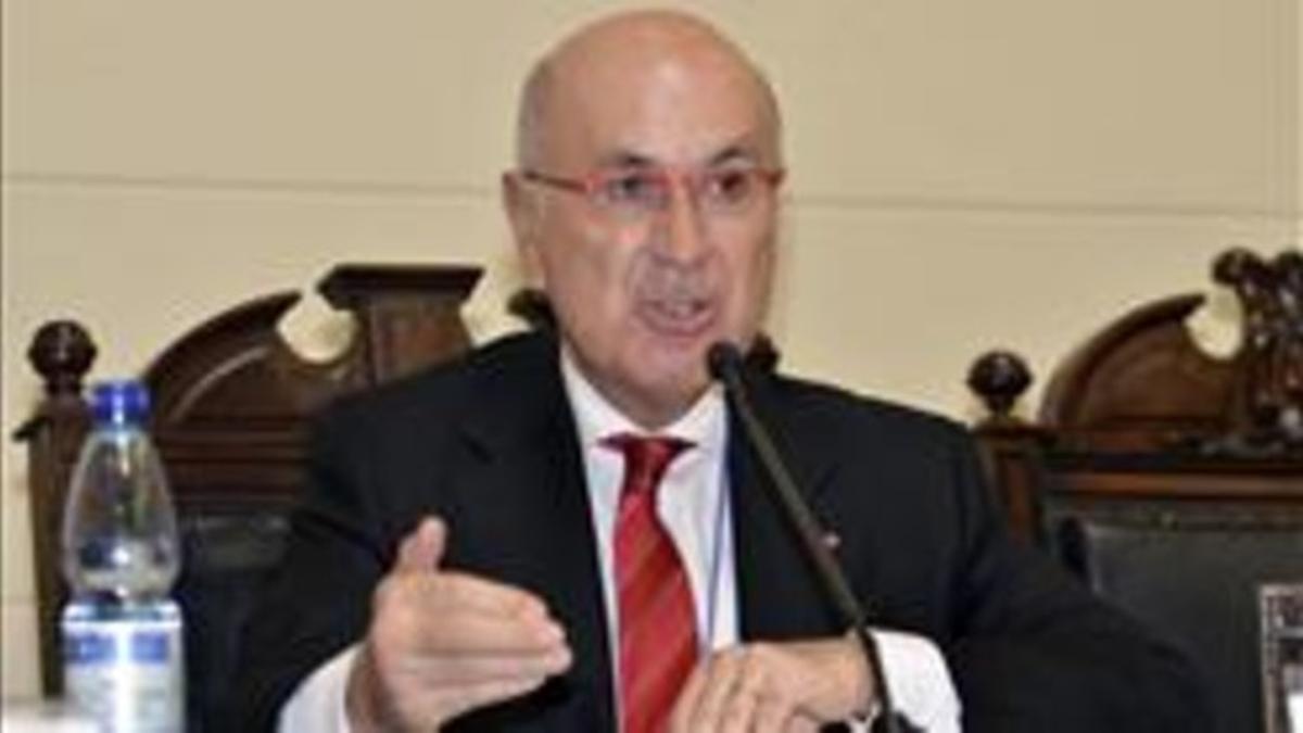 El líder de UDC, Josep Antoni Duran Lleida, el pasado 11 de enero, en el I Encuentro Internacional Osvaldo Payá, en Santiago de Chile. JUAN PABLO VALENZUELA
