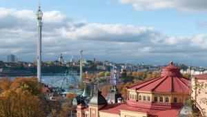 Parque de atracciones Gröna Lund, en Estocolmo (Suecia).