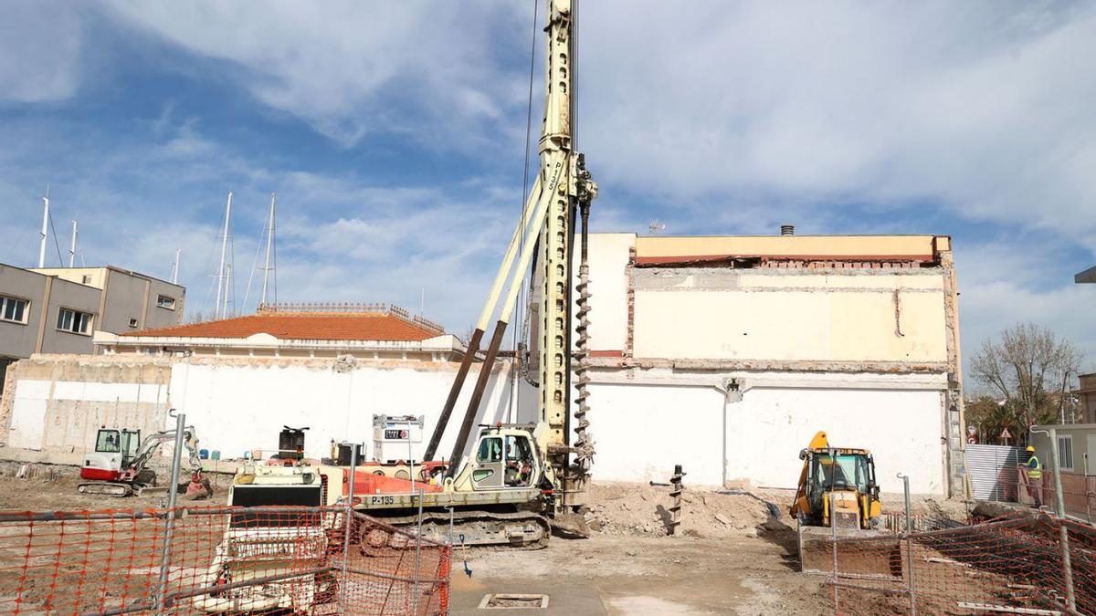 Las obras de la nueva sede del SOCIB ya están en marcha. | EUROPA PRESS/ISAAC BUJ