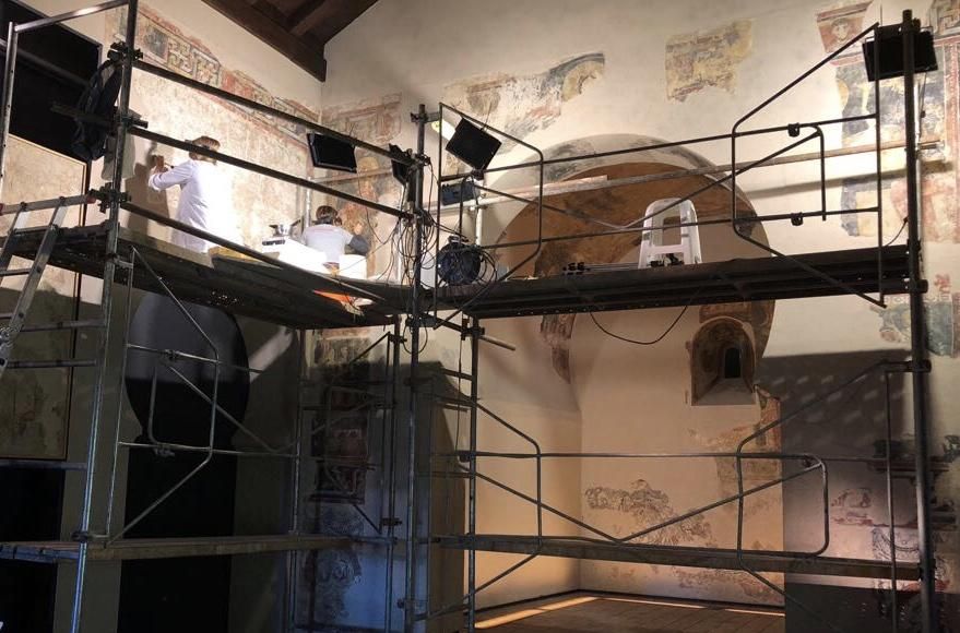 Restauració de les pintures murals de Pedret