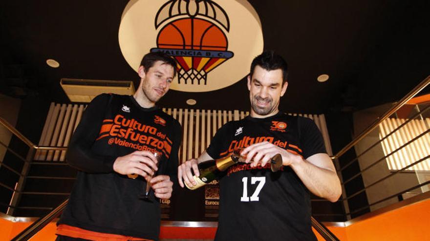Sam Van Rossom y Rafa Martínez son los dos capitanes del Valencia Basket.