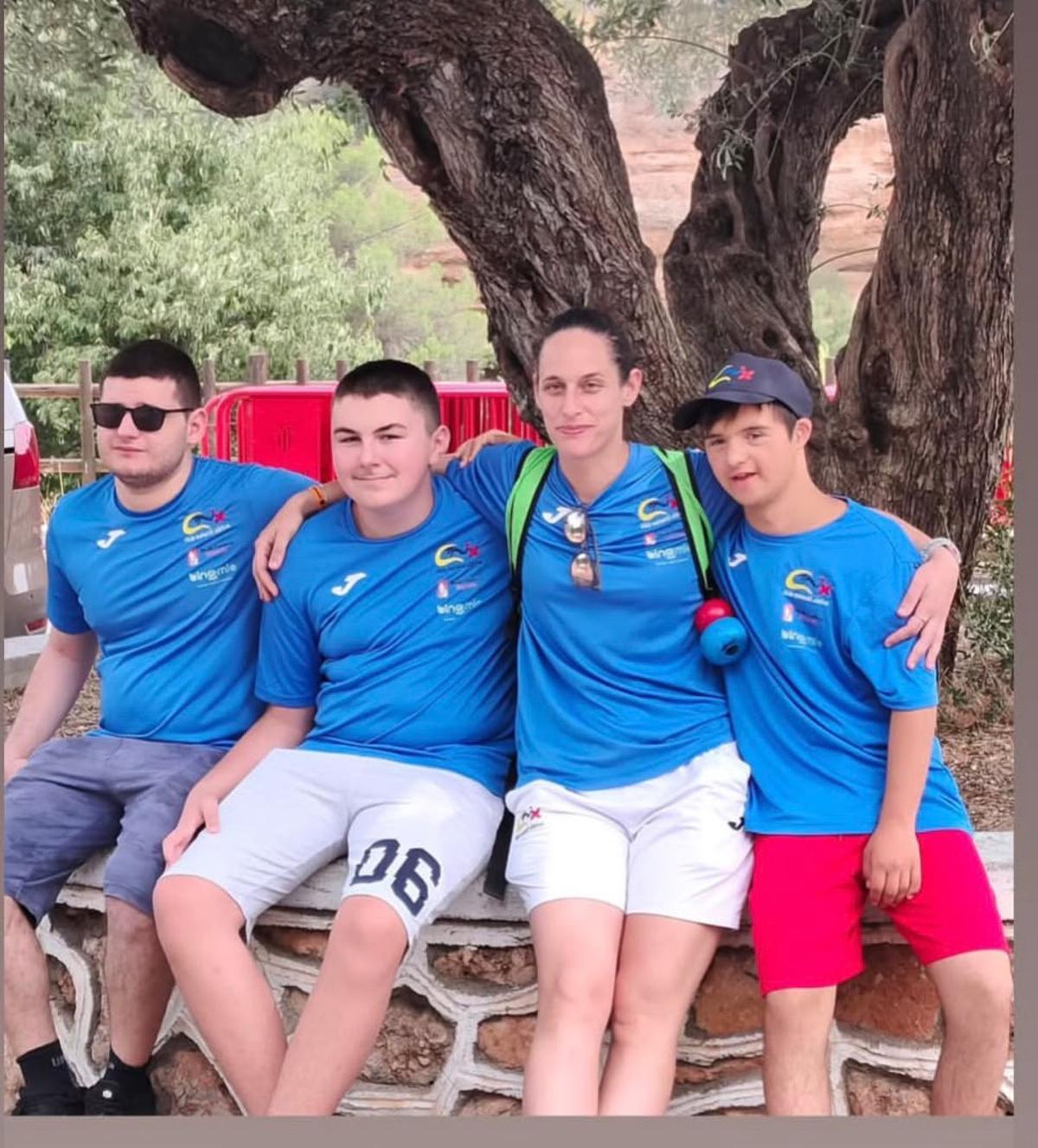 Nadadores del CN Xàtiva en una competición celebrada el pasado fin de semana.