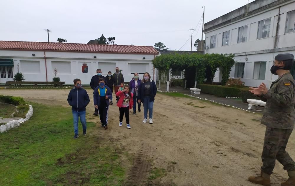 Visita inédita a la batería militar de O Grove