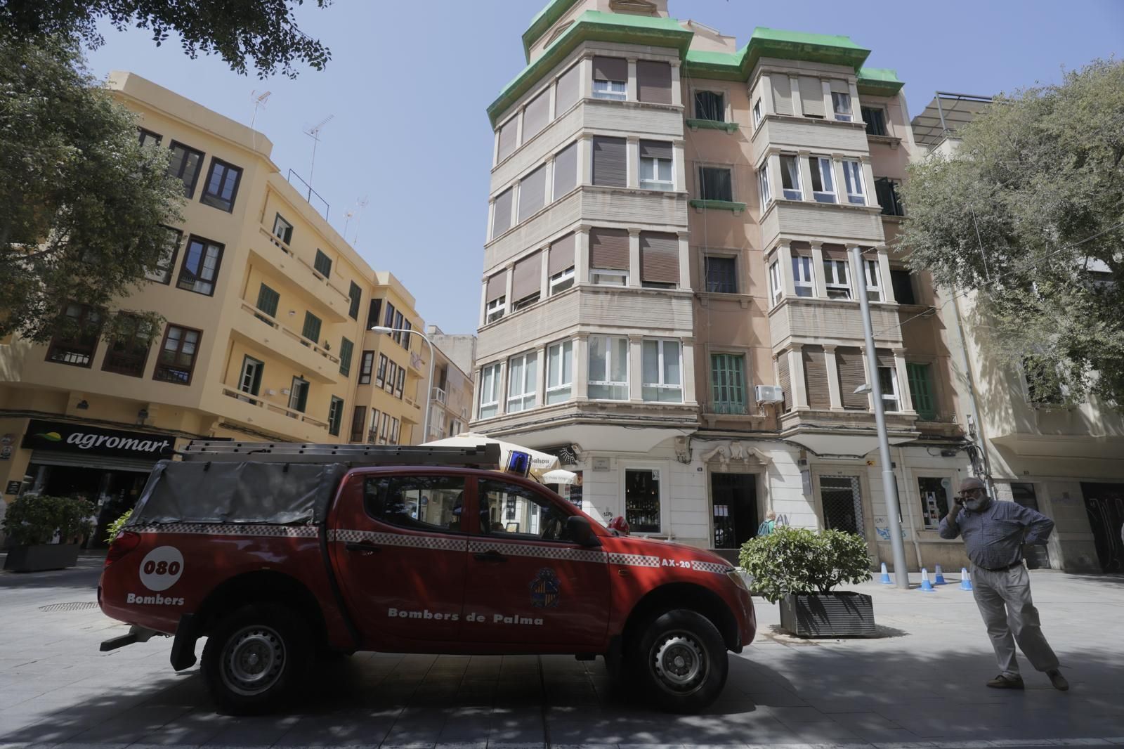 Derrumbe de un edificio en la calle Blanquerna de Palma