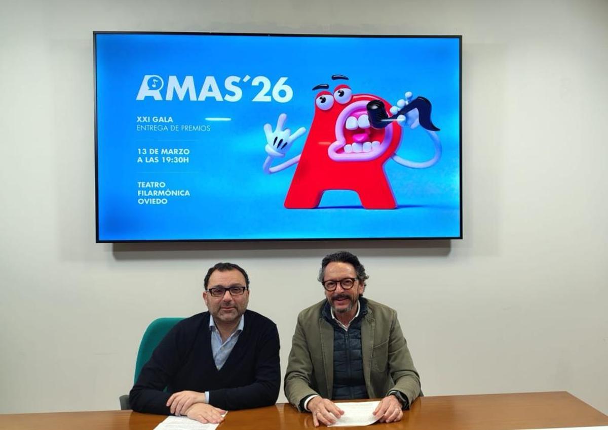 David Álvarez y Geno Cuesta en la presentación.