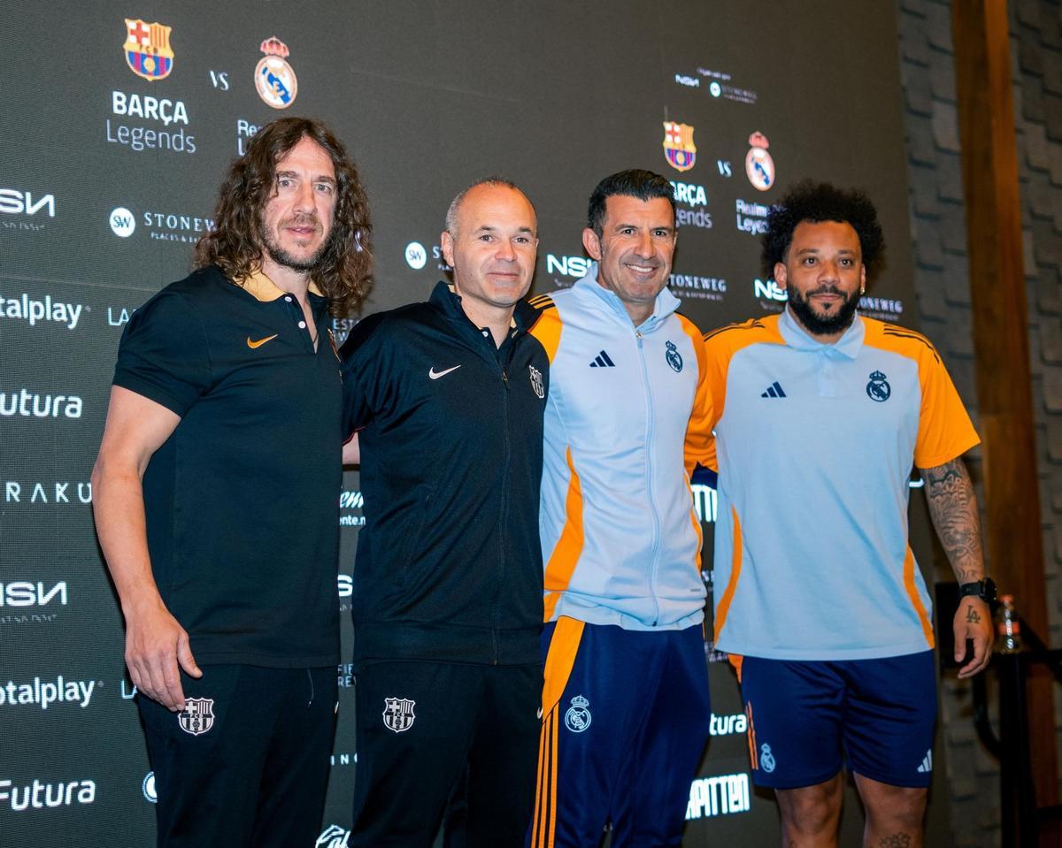 Se enfrentan las leyendas de Barça y Madrid