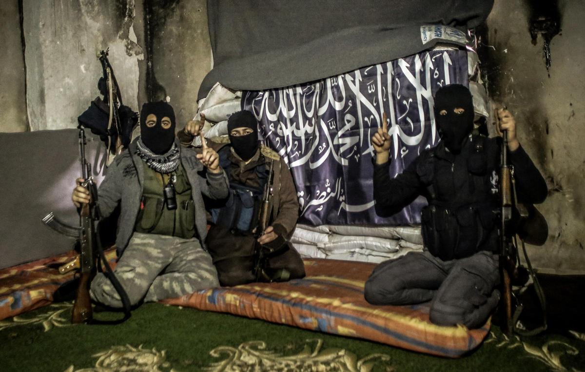 Imagen de archivo de miembros de Al Qaeda en Siria.