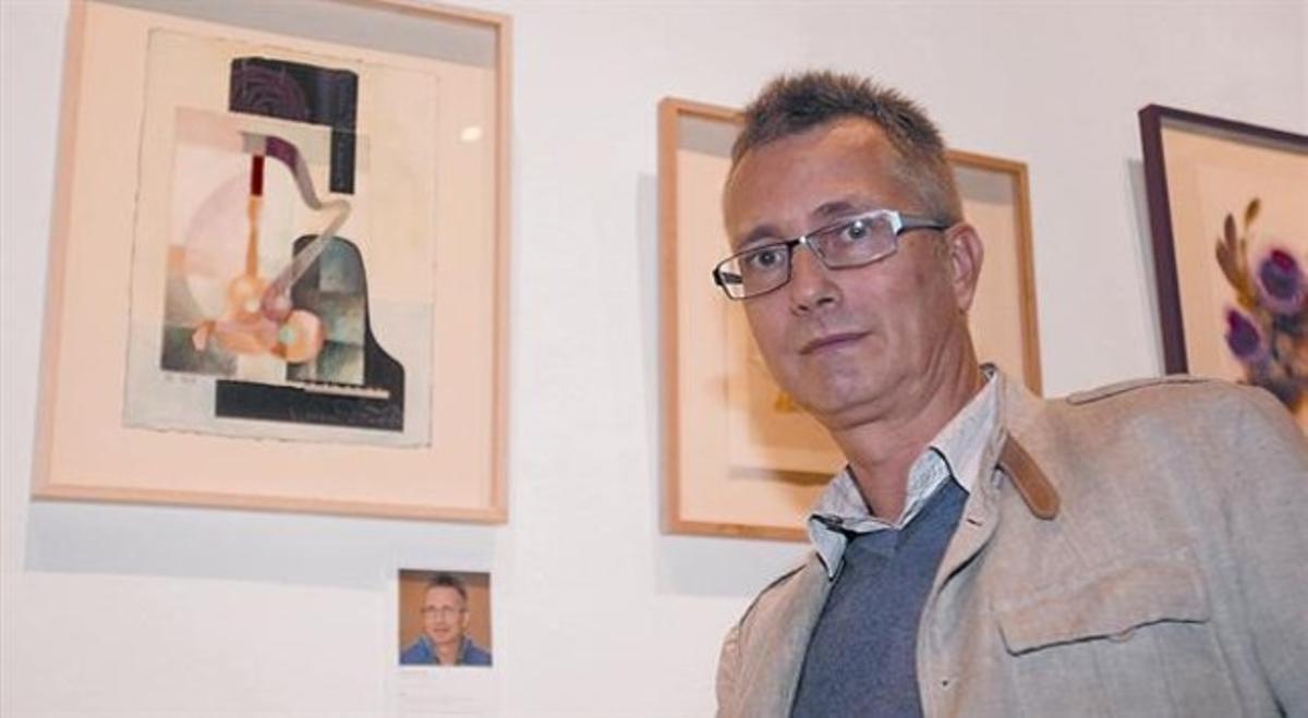 JEAN-MARC HILD 3 El pintor francès exposa 60 obres de tècnica mixta sobre paper amb ’collage’ geomètric. JEAN-MARC HILD 3 El pintor francès exposa 60 obres de tècnica mixta sobre paper amb ’collage’ geomètric.