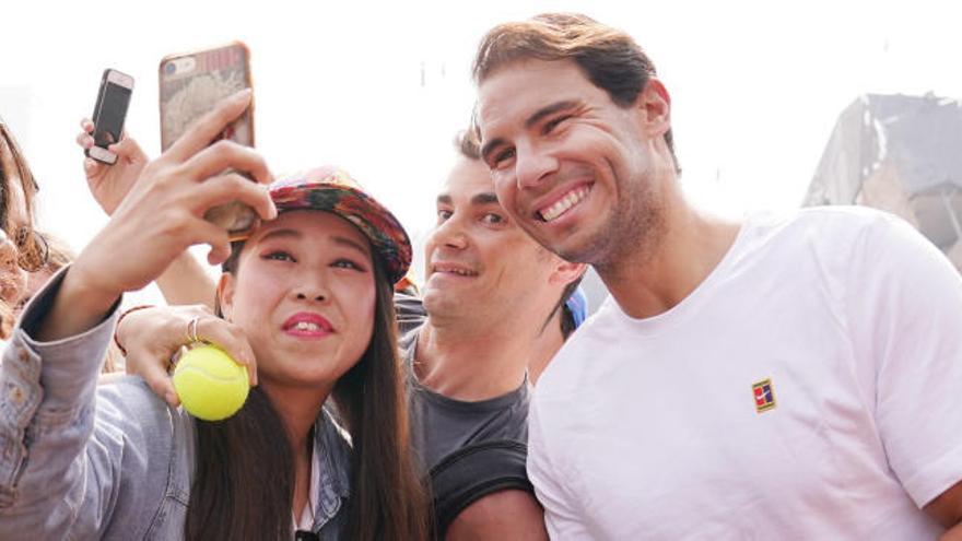 Rafa Nadal, ídolo de la afición en Australia