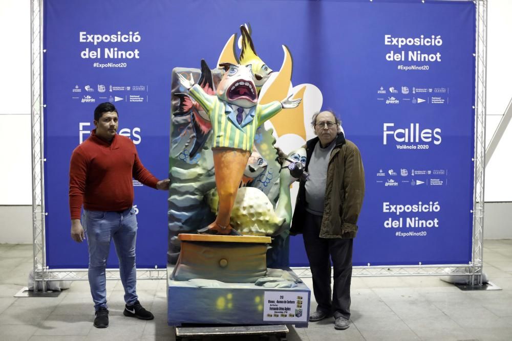 Primera jornada de entrega de ninots de las Fallas 2020