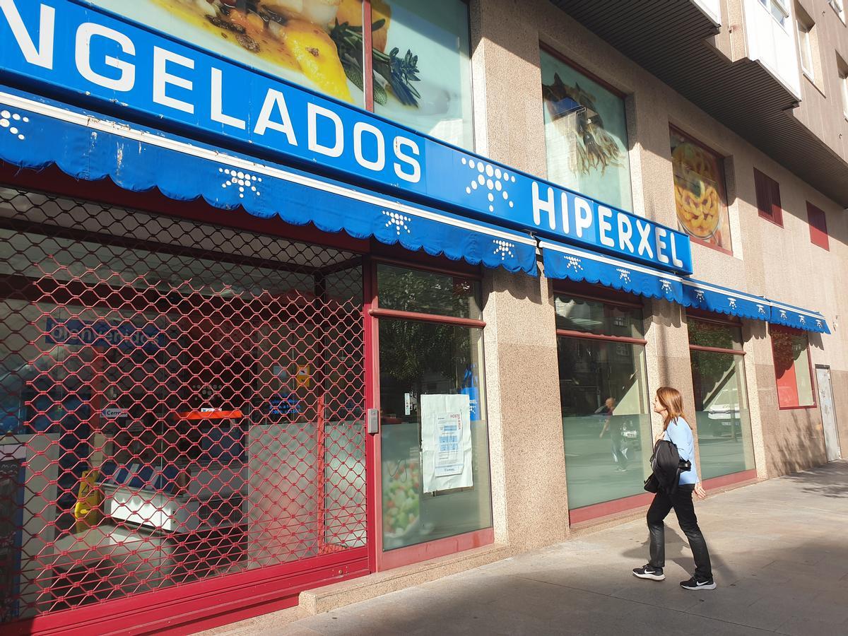 Tienda de Hiperxel en la avenida de la Florida, en Vigo.