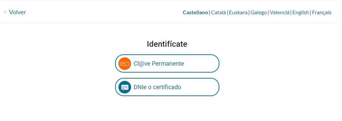 Fromas de identificación en la Seguridad Social