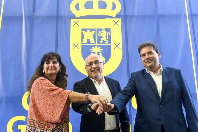 CANARIA. CABILDO INSULAR. LAS PALMAS DE GRAN CANARIA. Firma del pacto de Gobierno del Cabildo de Gran Canaria y presentación de las líneas estratégicas de trabajo. Fotos: Juan Castro  | 26/07/2019 | Fotógrafo: Juan Carlos Castro