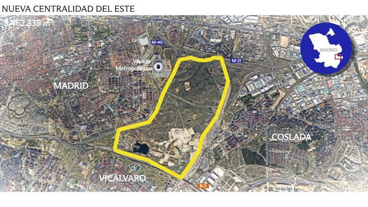 Localización del la Nueva Centralidad del Este.