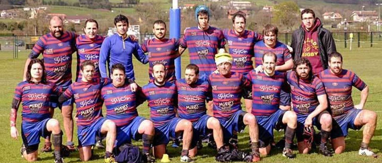 Plantilla del equipo senior del Gijón Rugby.